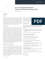 IKW Recommendation For The Quality Assessment of Product Performance of All-Purpose Cleaners 2014