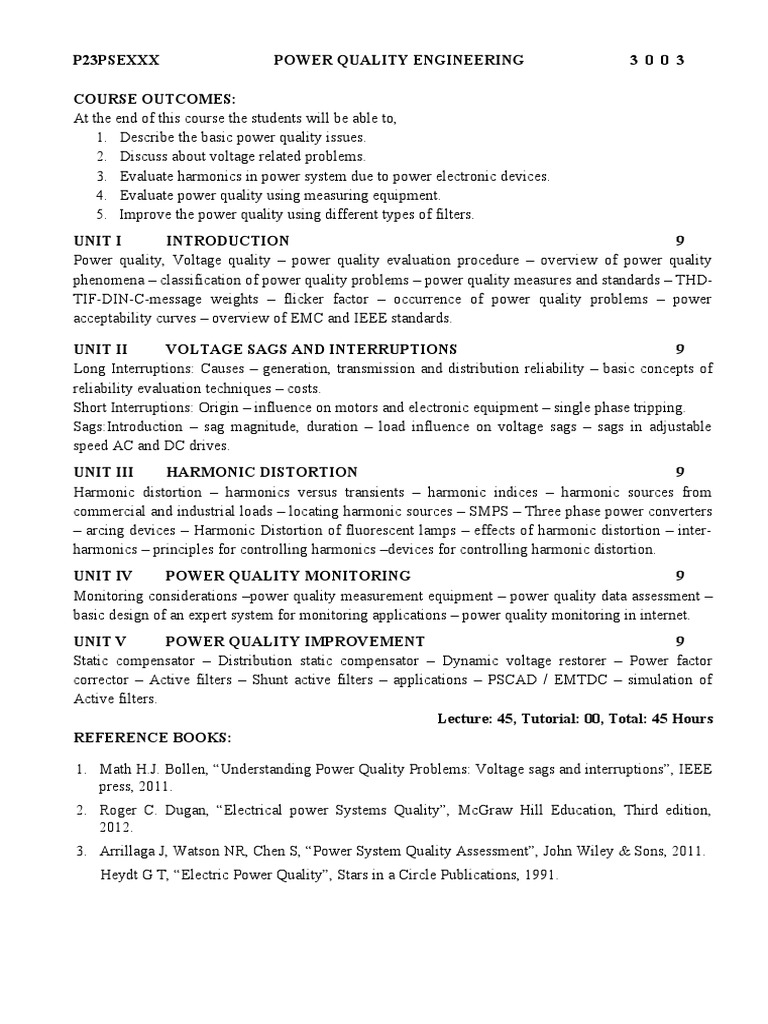 11power Quality Engineering PDF Electric Power System Power