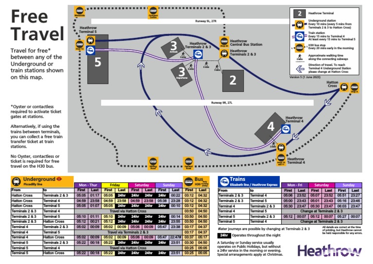 Heathrow Free Travel Map PDF