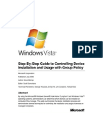 Win Vista Controlling Device Installation and Usage With Group Policy