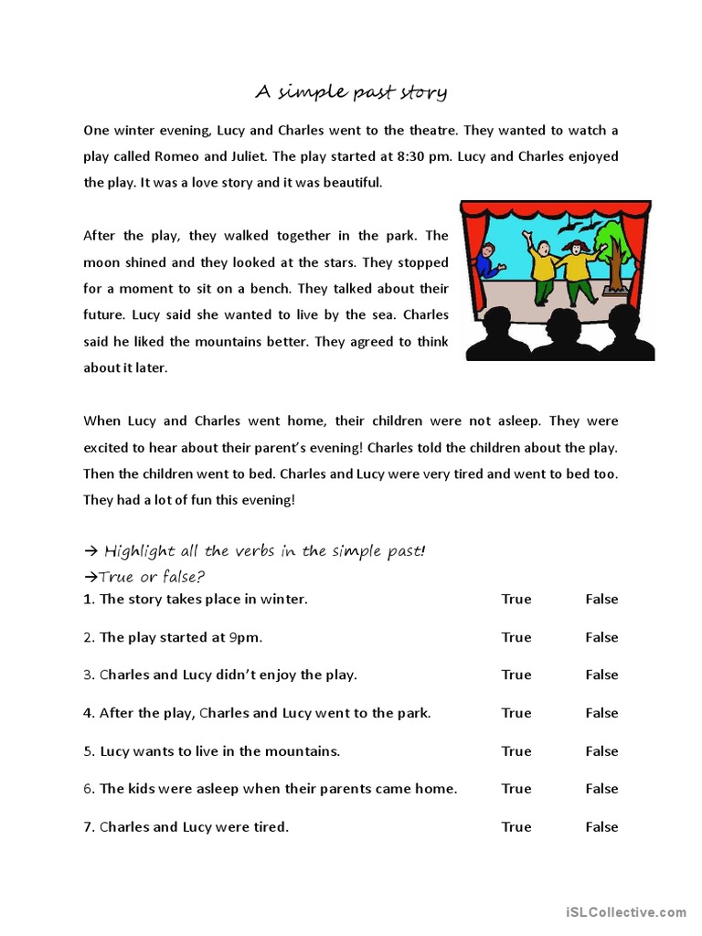 A Simple Past Story | PDF