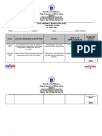 Performance Monitoring Form 2022-2023