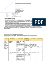 EXPERIENCIA DE APRENDIZAJE  N°  0  1°- 2° GRADO