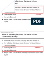 Modeling Risk and Realities Week 1 Session 3