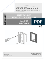 Mounting Instruction For COMMAX DRC-40P (In Polish)