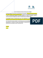 Ejemplo Formato Confirmación Realización Plan de Infraestructura Digital (PID)