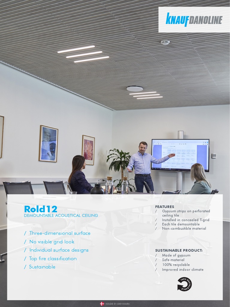 Rold12 Demountable Ceiling Data Sheet | PDF