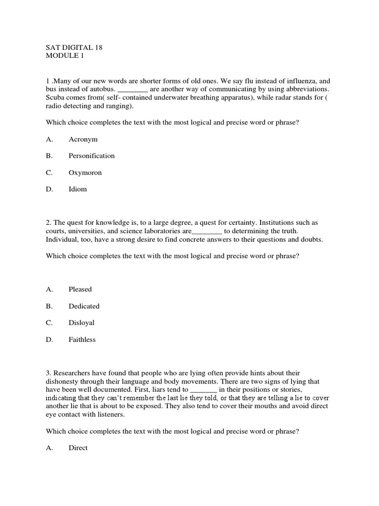 SAT Digital Prep: Module 1 Insights | PDF | Fiscal Policy | Mail