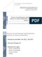 CEPAL (2013) Acceso A La Información, Participacion y Justicia en Temas Ambientales en America Latina y El Caribe