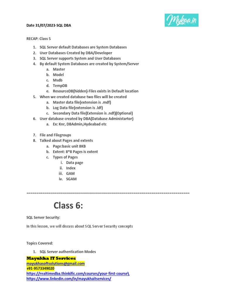 SQL Server Security | PDF
