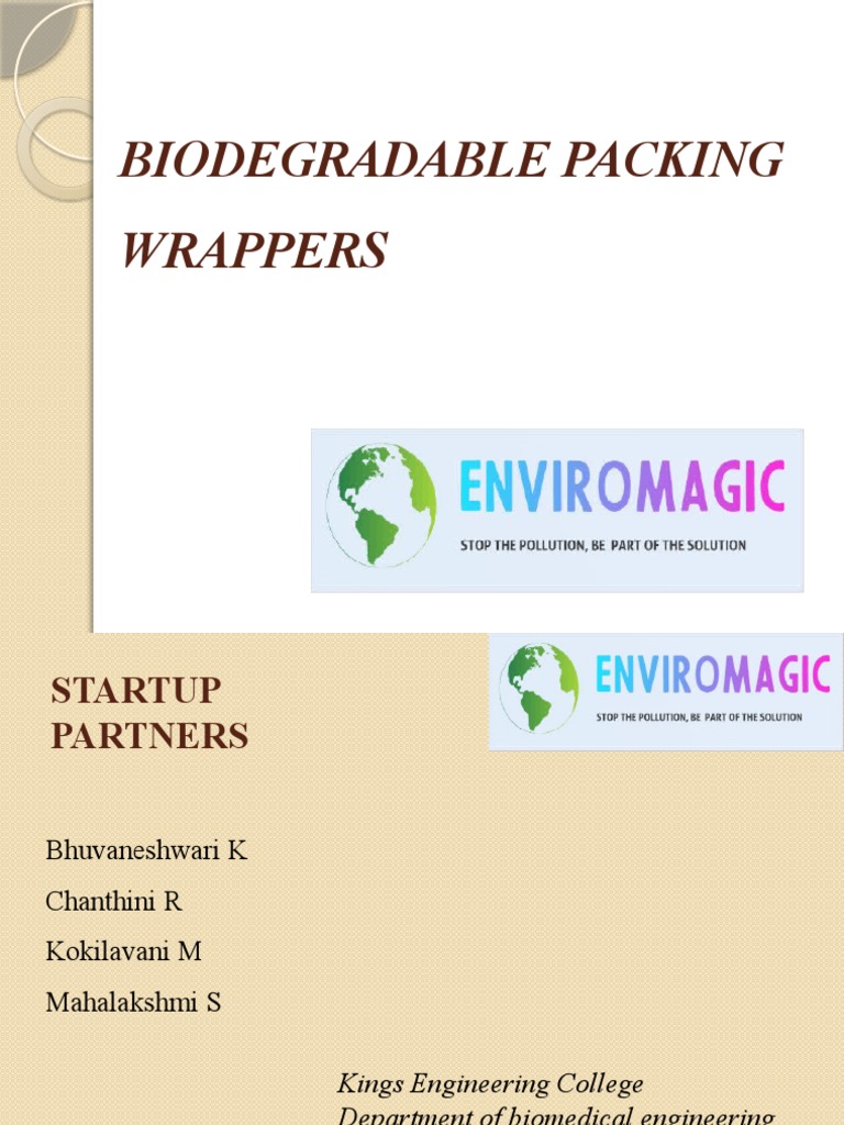 Biodegradable Packaging for Students | PDF | Plastic | Biodegradation