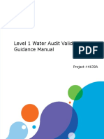 WRF Water Audit Validation Guidance Manual