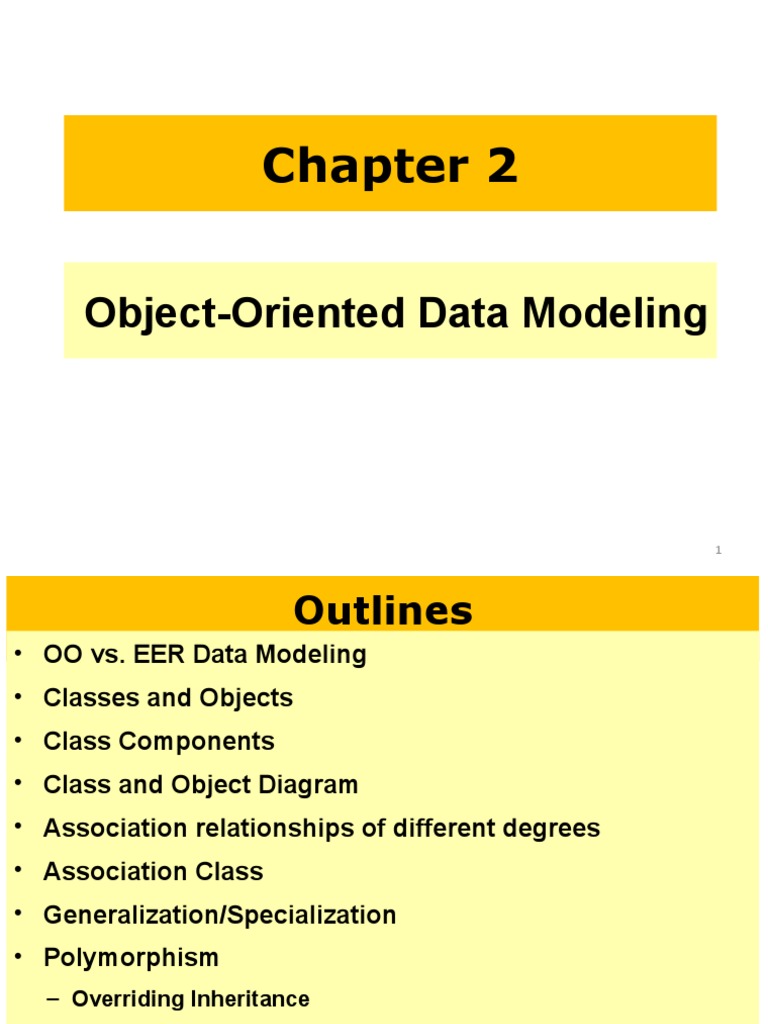 Object-Oriented Data Modeling | PDF | Inheritance (Object Oriented ...