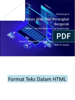 Format Teks & Format Multimedia