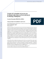 Gestion de La Qualité de Service Par Les Hypercubes Dans Un Environnement de Routage Multipoint