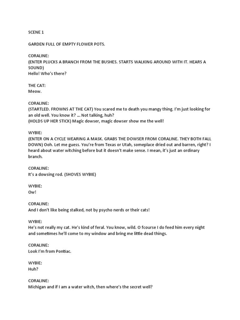 Coraline script pdf
