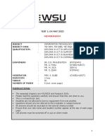 IT Skills I - Test - 1 - 2023 - MEMO - Mainstream