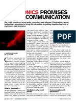 Plasmonics Promises Faster Communication with Surface Charge Oscillations