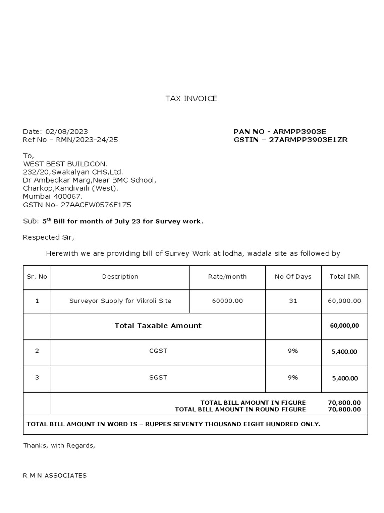 WBB Invoice July 2325 | PDF