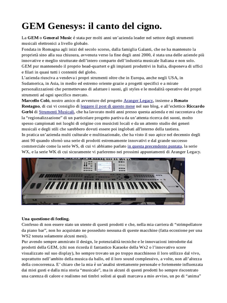 Gem Genesys | PDF