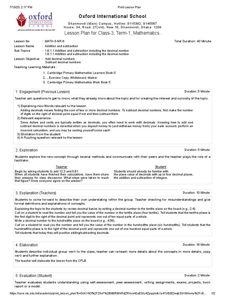 Math 3 nr 6 pdf numbers subtraction