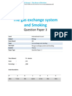16.3 The Gas Exchange System and Smoking Cie Ial Biology QP Theory