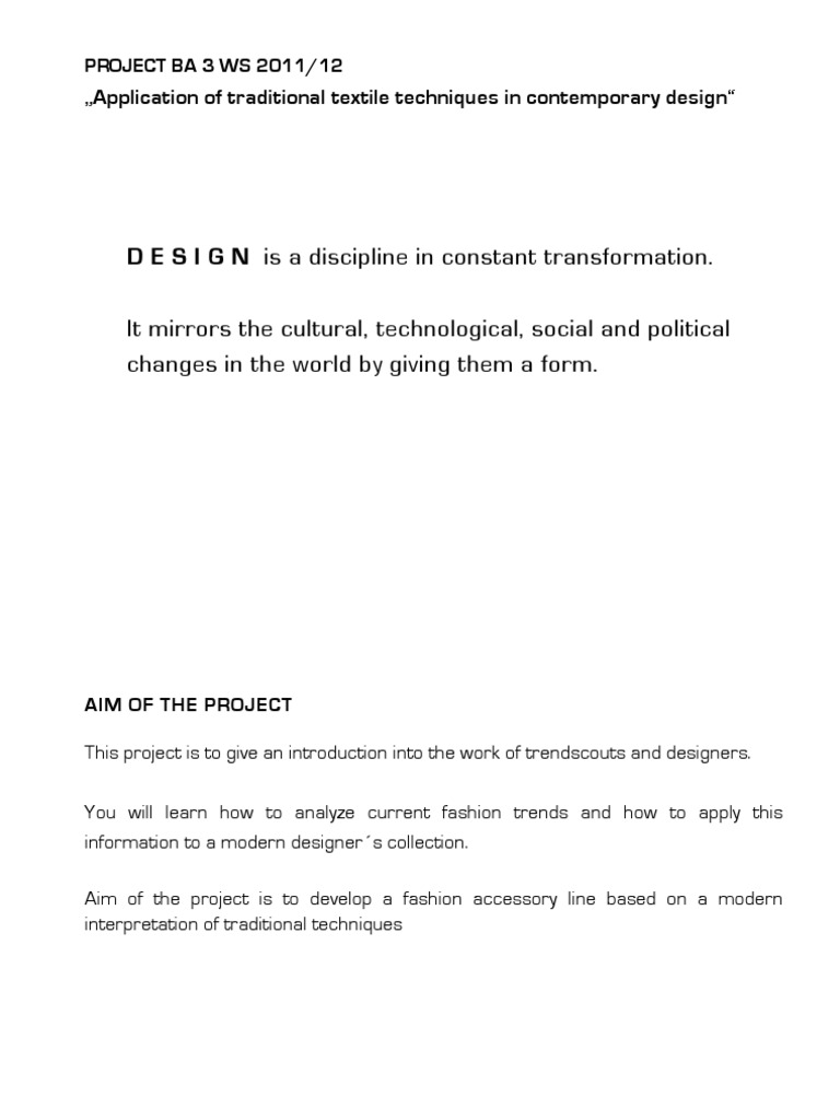 Textile Techniques in Modern Design | PDF | Fashion | Design