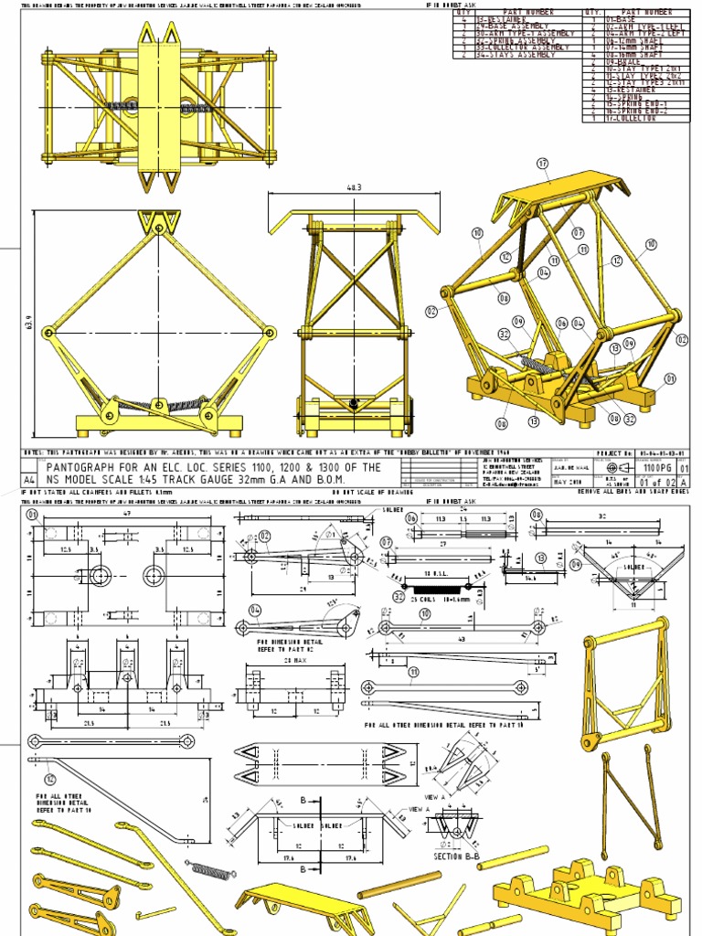 Pantographe Motrice Bobo Ns 1100 32mm 2015 | PDF