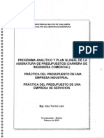 Libro Presupuestos Empresariales ALEX TORRICO LARA