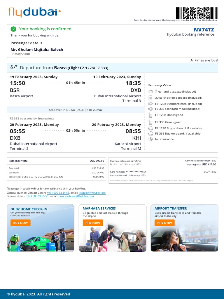 FLYDUBAI COM MANAGE BOOKING visual data 7