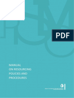 Manual On Resourcing Policies and Procedures