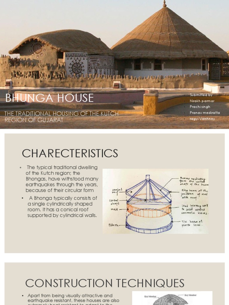 Kutch Bhunga Houses: Design & Resilience | PDF | Roof | Flood