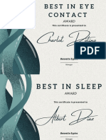 Cream Green Professional Appreciation Certificate