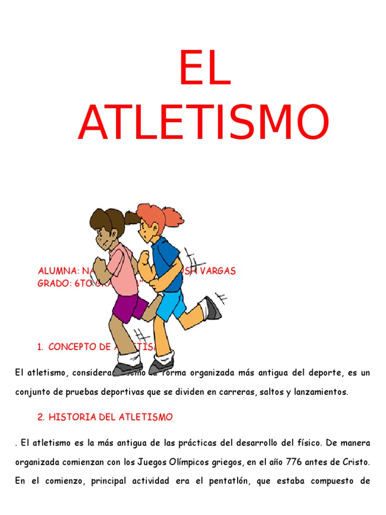 Introducción al Atletismo | PDF | Deporte del atletismo | Deportes ...