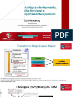 Etiologias Psicológicas Da Depressão, Análise Funcional e Padrões Comportamentais Passivos