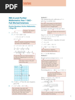 MEI A Level Further Mathematics Full Worked Solution