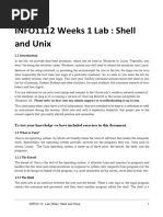 Shell and Unix Notes