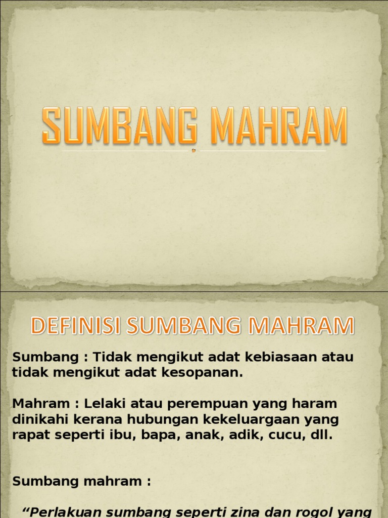 Sumbang Mahram