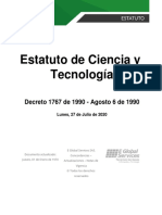 Estatuto de Ciencia y Tecnología