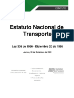 Estatuto Nacional de Transporte