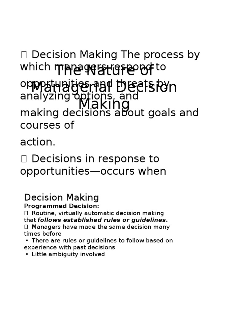 Decision Making Slide Show | PDF | Brainstorming | Group Decision Making
