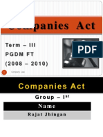 Companies Act by Rajat Jhingan