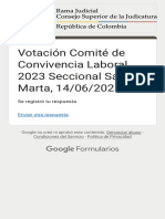 Votación Comité de Convivencia Laboral 2023 Secci 2