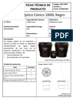 ECCN043 - Sistema Septico Conico 1000L Negro