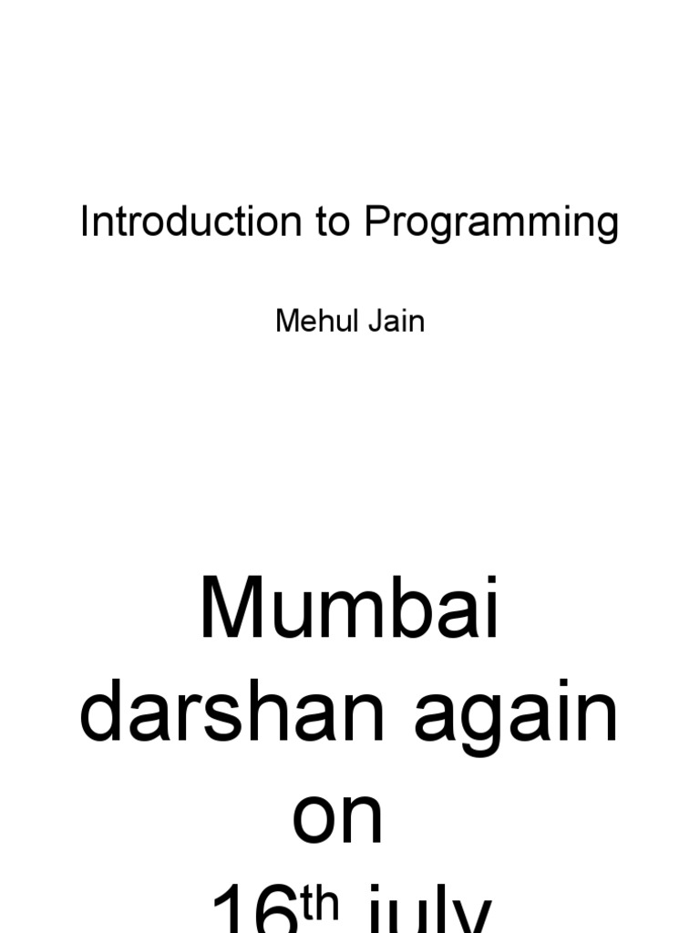 Introduction To Programming | PDF | Algorithms | Array Data Structure