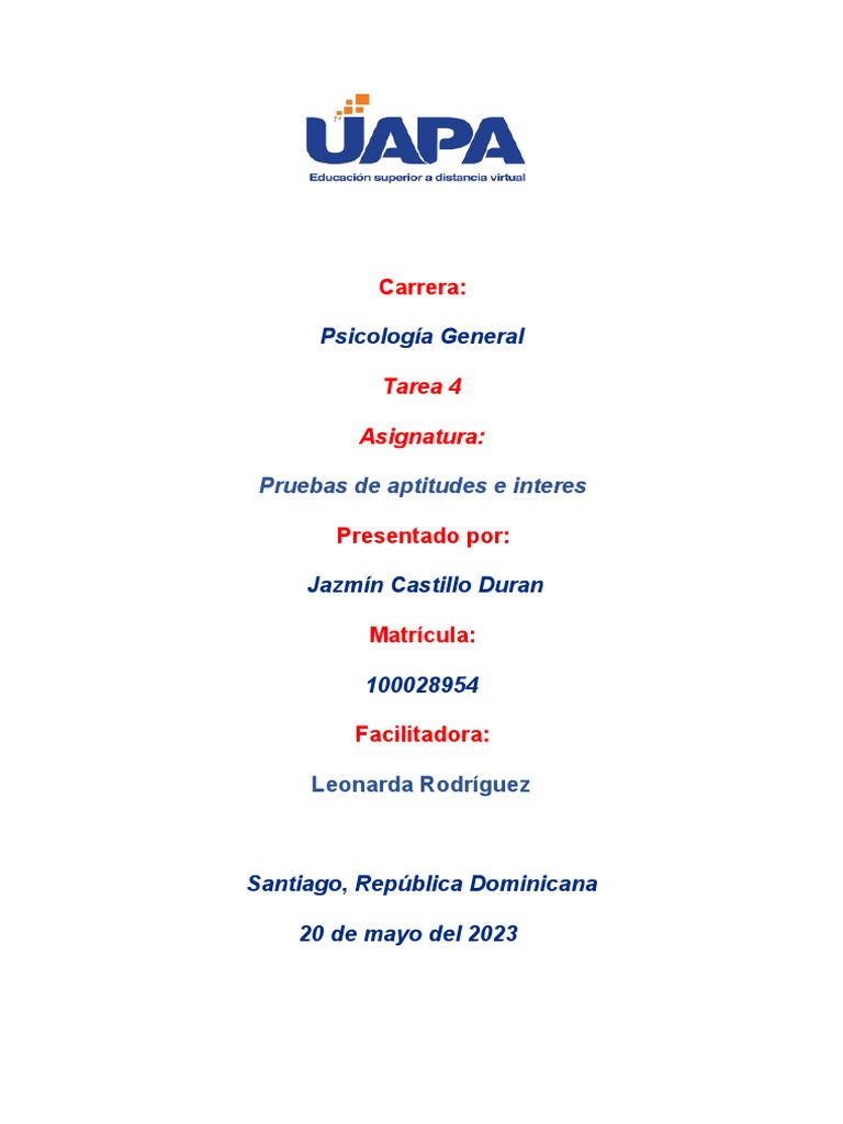 Informe sobre el Test TRDA en Psicología | PDF