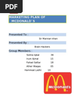 Download McDonalds Marketing Plan by Kamran Azam SN66247249 doc pdf