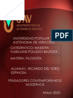 Los Filosofos Contemporaneos Modernos Upav Mejorado Ricardo 2023 Ok