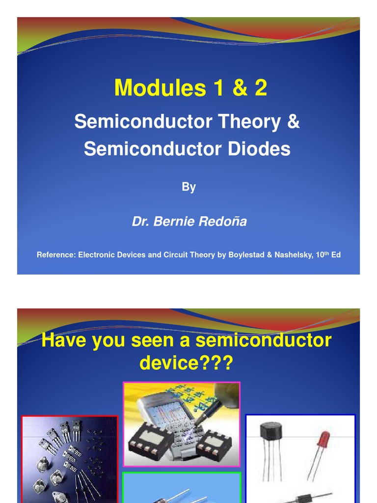 Understanding Semiconductor Theory and Diode Characteristics through