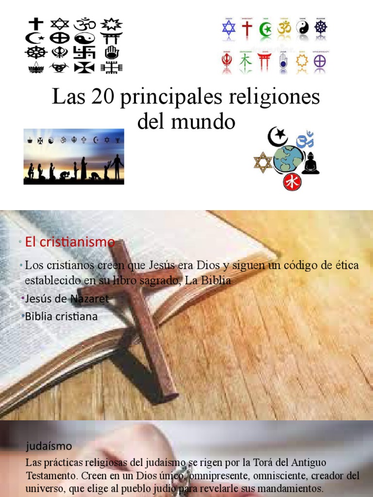 Las 20 principales religiones del mundo | PDF | Dios | Religiones ...